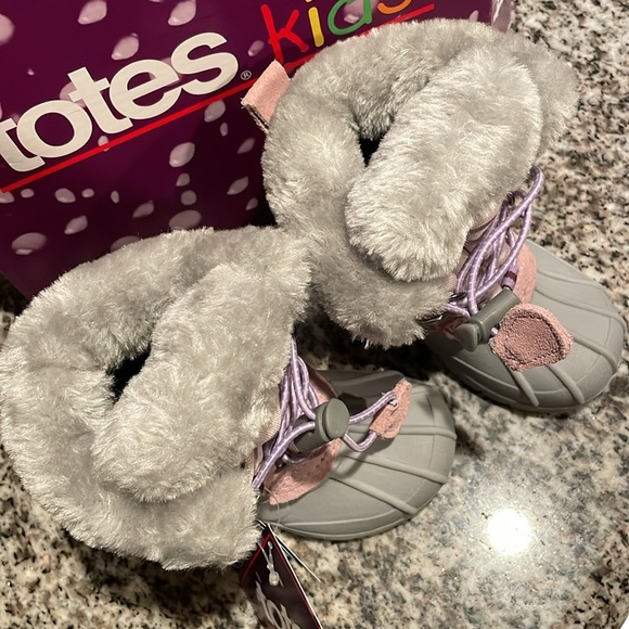 Totes‎ Lil Jenny Purple Girls Winter Boots - Picture 4 of 8